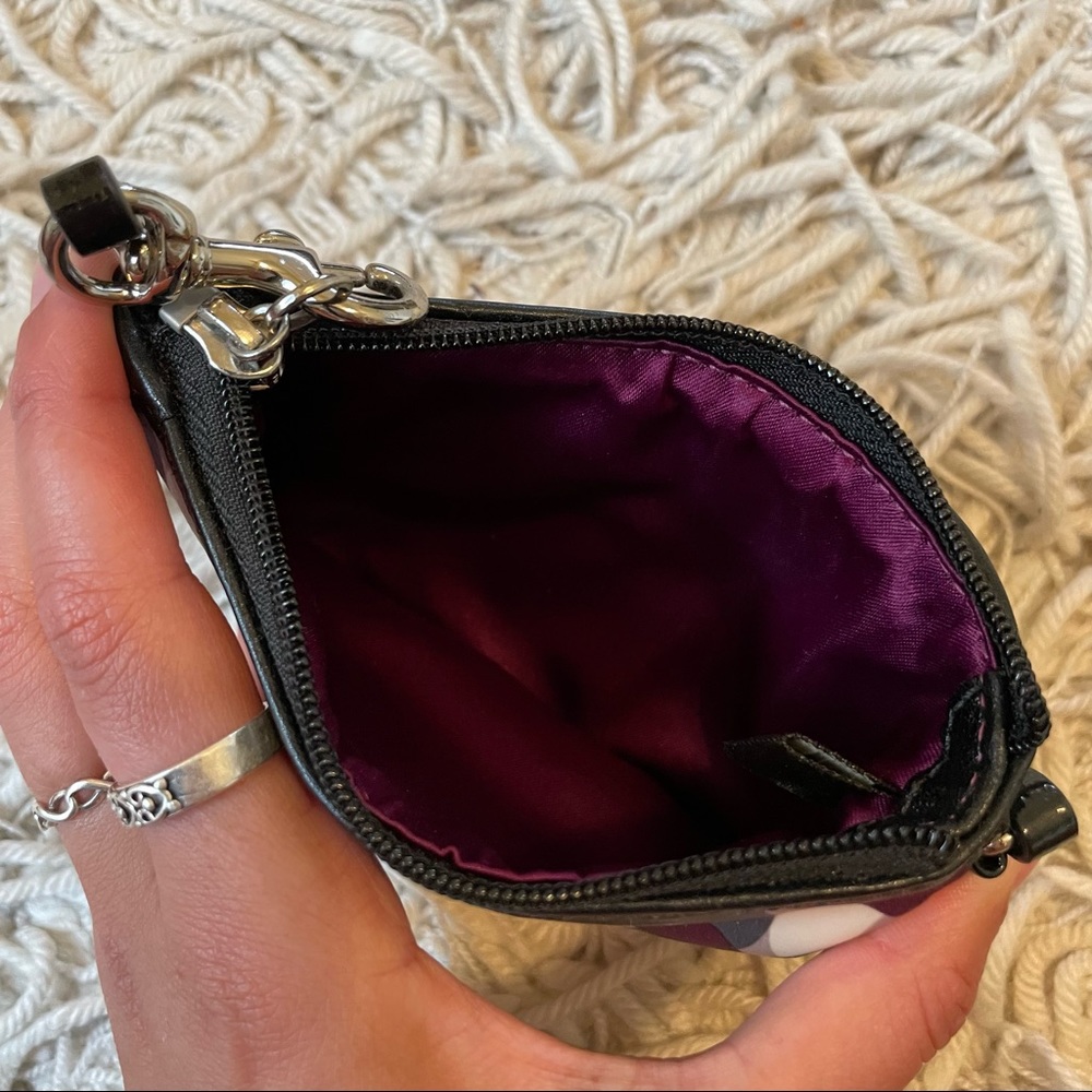 Vintage Coach Madison wristlet with purple logo print - Picture 4 of 4